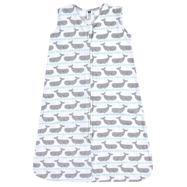 slide 1 of 1, Hudson Baby Infant Boy Cotton Sleeveless Wearable Sleeping Bag, Sack, Blanket, Whales 0-6 Months - Whales