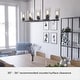 preview thumbnail 9 of 10, Hunter Hartland 8-Light Linear Chandelier - Dining Room, Kitchen Island - Modern Farmhouse, Industrial, Contemporary