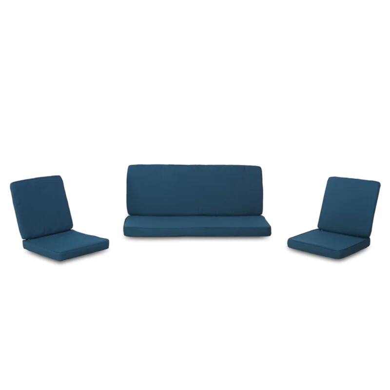 Roomfitters Carolina 3-Piece Cushion Set for Loveseat and Club Chairs, Water Repellent Fabric