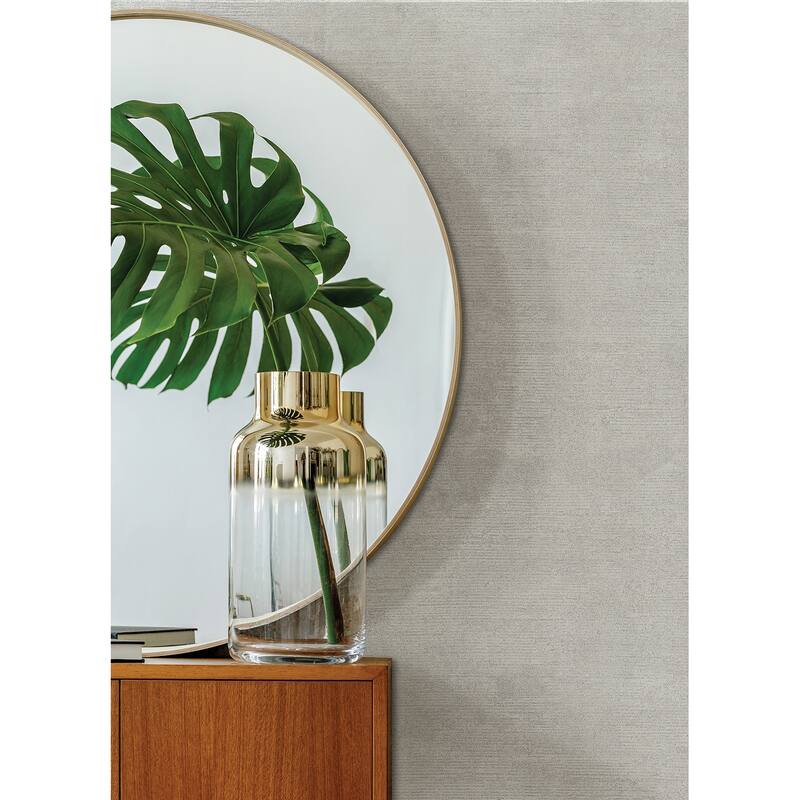 A-Street Prints Tanso Silver Textured Wallpaper