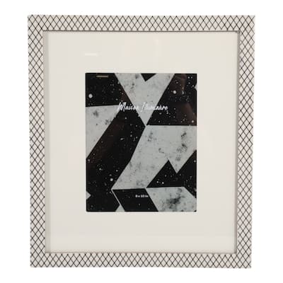 Resin Glass Picture Frame Matted Casual Home Decor with Backing