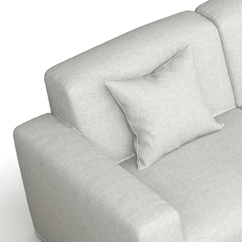 No Assembly Couch Outdoor Patio Modular Sofa with Coffee Table