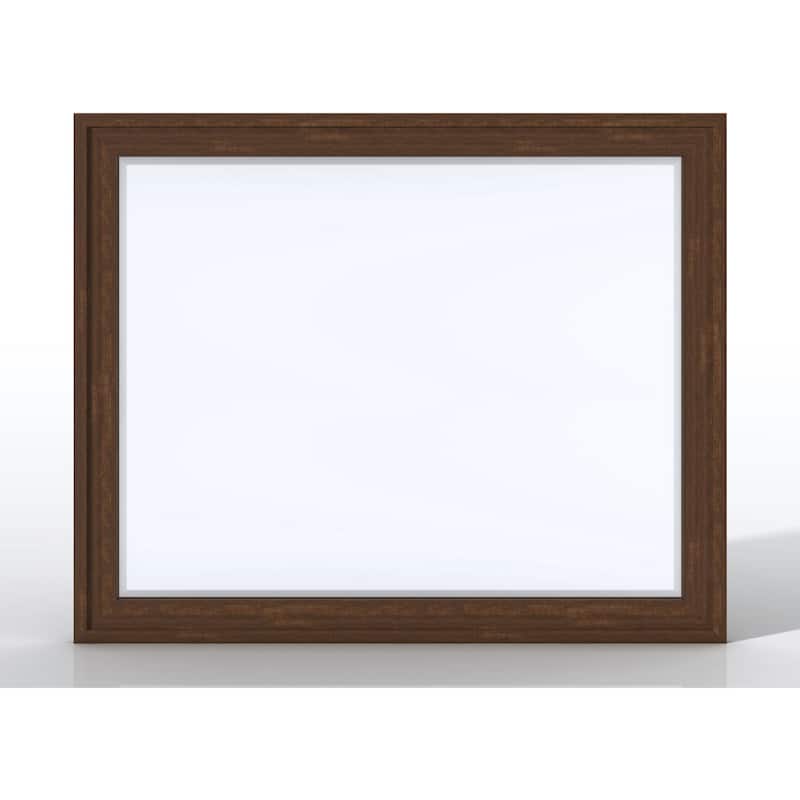 James Martin Vanities Addison 39" x 48" Framed Bathroom Mirror - Mid Century Acacia