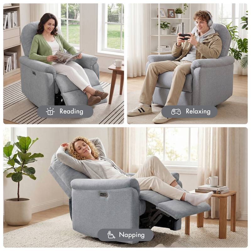 Madison Park Elio 3 in 1 Power Recliner