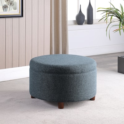 HomePop Round Storage Ottoman