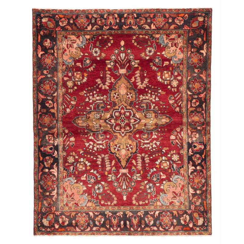 ECARPETGALLERY Hand-knotted Anadol Red Wool Rug - 5'3 x 6'8