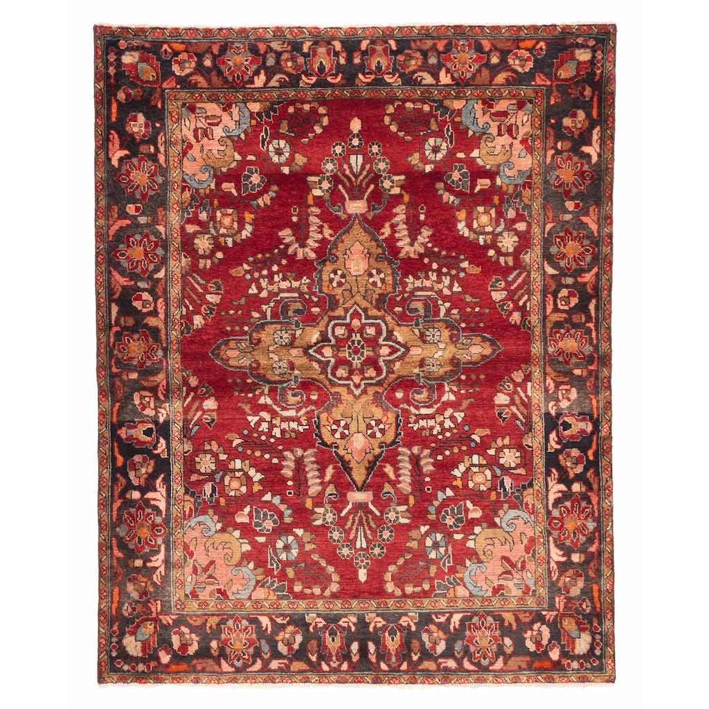 ECARPETGALLERY Hand-knotted Anadol Red Wool Rug - 5'3 x 6'8