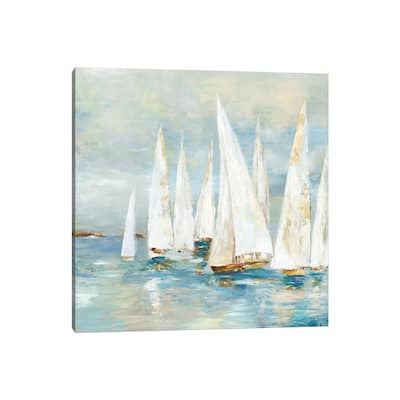 iCanvas "White Sailboats" by Allison Pearce Canvas Print