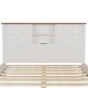 preview thumbnail 8 of 9, Full Size Rustic Wood Platform Bed with Sliding Barn Door Storage Headboard, Integrated Charging Ports