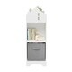 preview thumbnail 12 of 15, 2-Tier Kids Bookcase Organizer with Collapsible Fabric Drawers