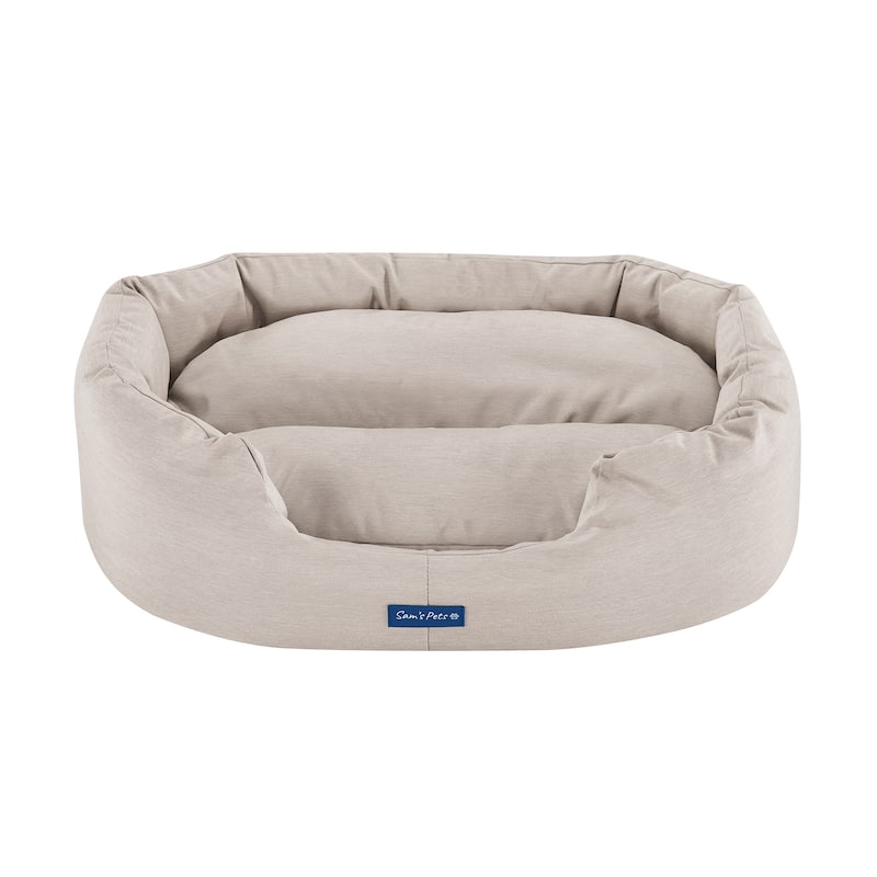 Sam's Pets Missy® Round Dog Bed - Small - Beige