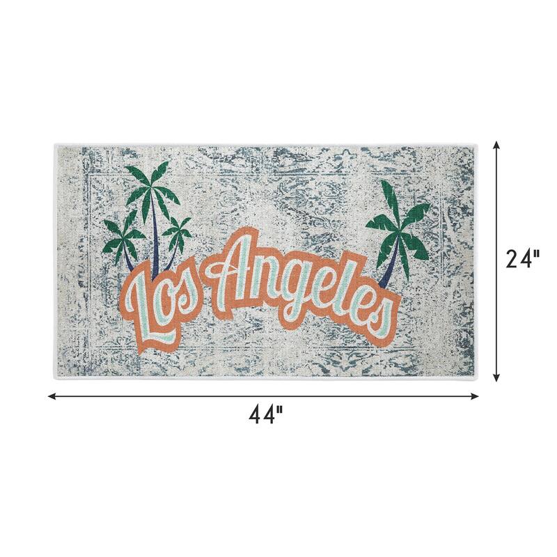 SussexHome Non-Skid Ultra-Thin Area Rugs for Laundry Room, Entryway, Bathroom and Kitchen - Washable Multipurpose Floor Mat