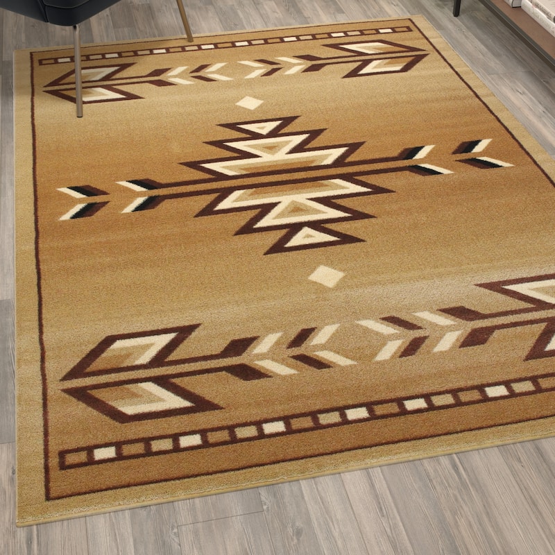 Multipurpose Southwestern Style Patterned Indoor Area Rug