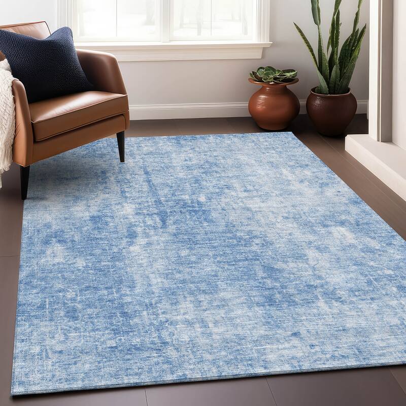 Premium Washable Super Soft Solid Ombre Mayfield Rug
