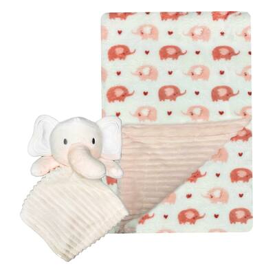 MODERN BABY Super Soft Baby Blanket Set with Lovey Toy Plush Blanket
