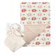 MODERN BABY Super Soft Baby Blanket Set with Lovey Toy Plush Blanket - Hot Pink