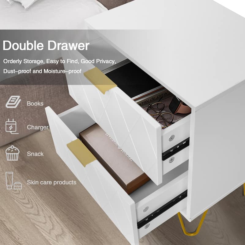 6 Drawer Dresser and Night Stand Sets for Bedroom Set of 2 & 6 Drawer Dresser Combo