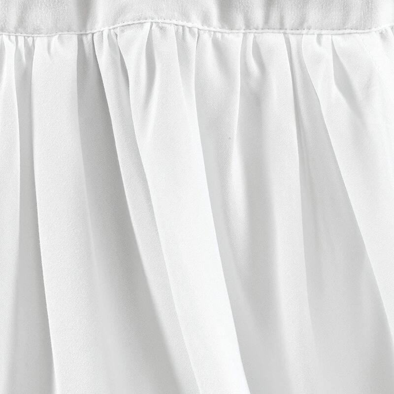 The Gray Barn Dogwood White Valance - 42X18