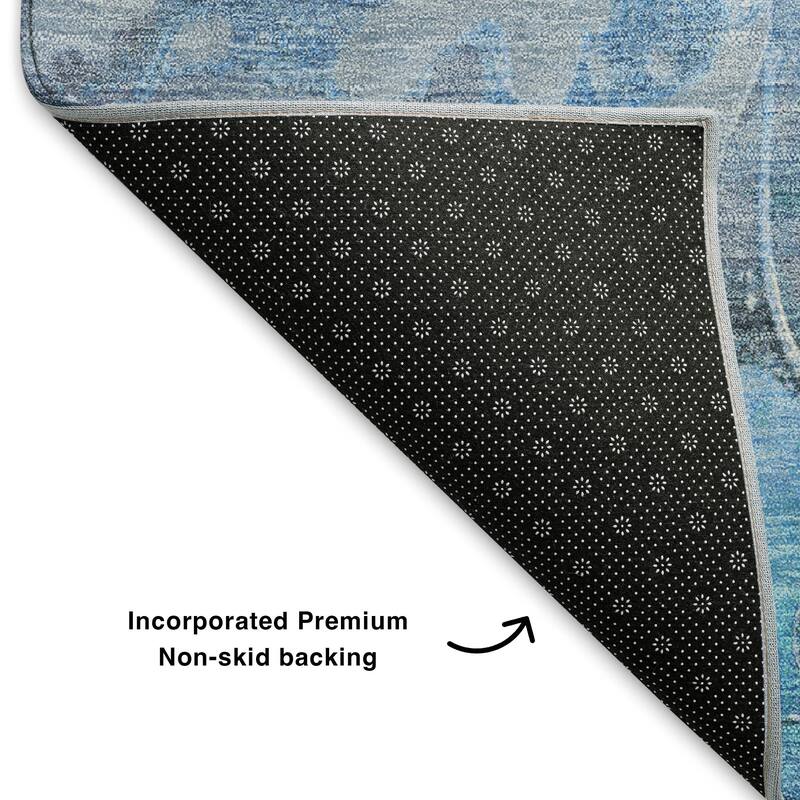 Premium Washable Super Soft Modern Floral Mayfield Rug