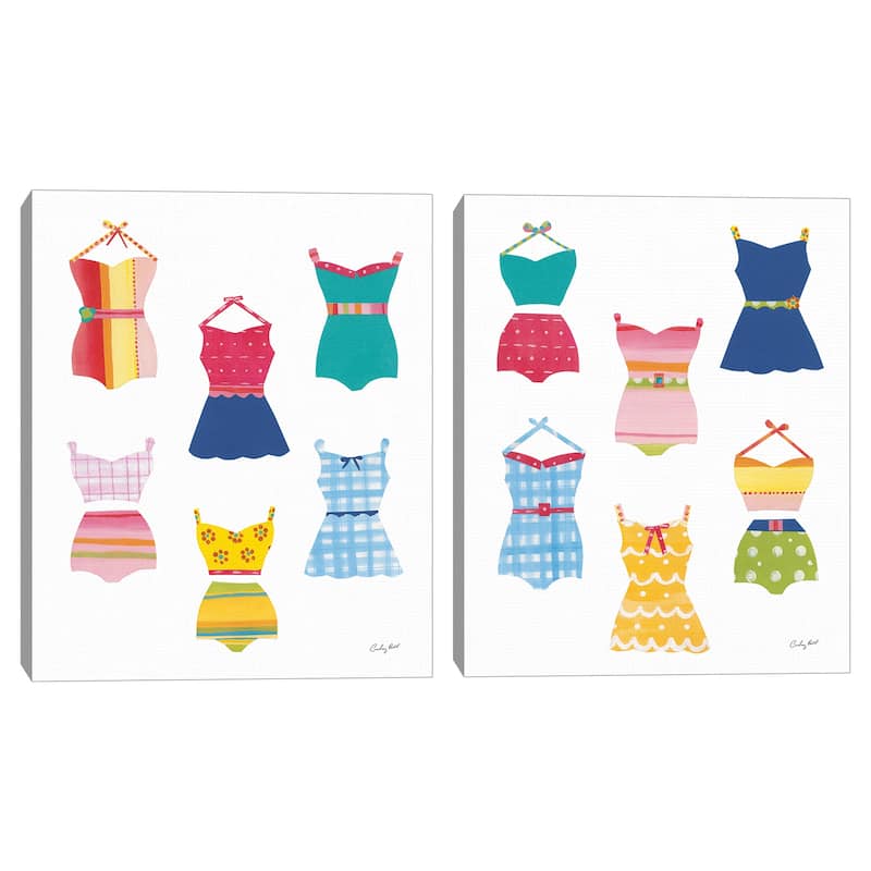 Sea Sand Sun V, Sea Sand Sun VI by Courtney Prahl Canvas Art Prints