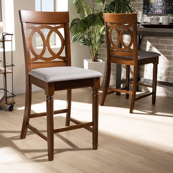 Violet Modern and Contemporary 2-Piece Counter Height Pub Chair Set. Opens flyout.