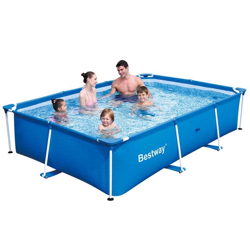 Bestway Steel Pro 8.5'x67"x24" Rectangular Above Ground Outdoor Swimming Pool