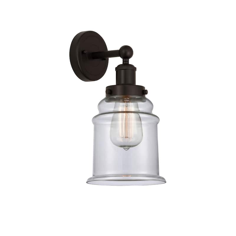 Innovations Lighting 616-1W-13-6 Canton Sconce Canton 13" Tall Wall - Oil Rubbed Bronze / Clear