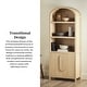 preview thumbnail 7 of 40, Middlebrook Designs 3 Shelf Open Arched Bookcase Cabinet
