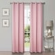 preview thumbnail 10 of 129, Superior Solid Machine Washable Room Darkening Grommet Curtains, Set of 2 42" x 108" - Mauve chalk