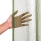 preview thumbnail 18 of 33, Aurora Home Linen-Textured Semi-Sheer Bronze Grom Curtain Panels Panels of 2-84" & 96"