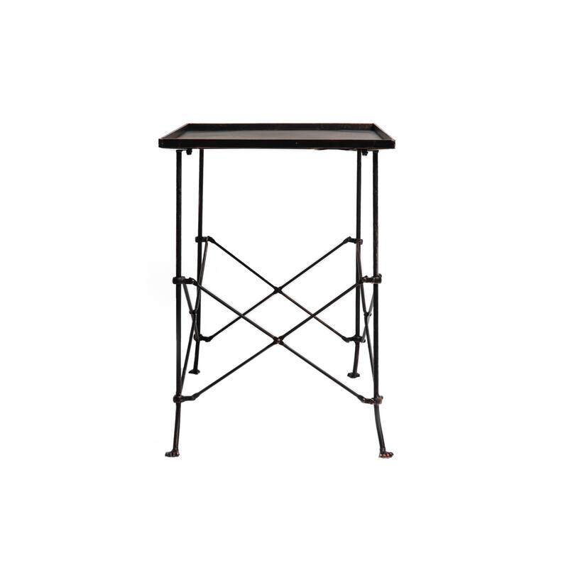 Rectangular Metal Side Table with Unique Claw Sole Feet