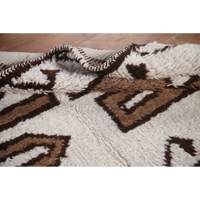 Tribal Anatolian Runner Rug Hand-knotted Wool Carpet - 3'2"x 11'6"