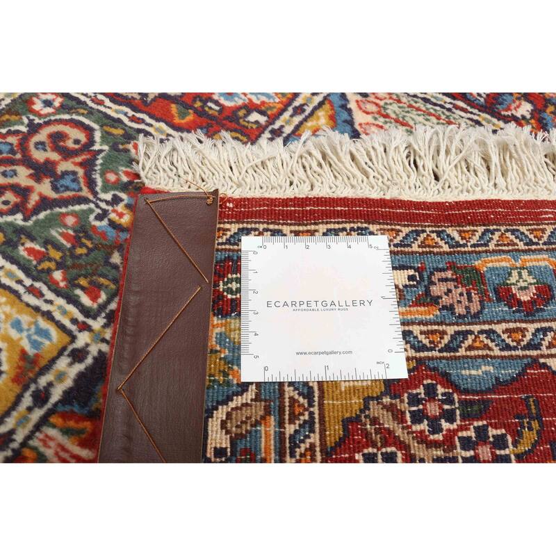 ECARPETGALLERY Hand-knotted Kayseri Vintage Red Silk, Wool Rug - 3'2 x 4'8