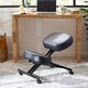 preview thumbnail 3 of 6, Jomeed Adjustable Ergonomic Home Office Kneeling Chair with Angled Seat, Black - 16.5
