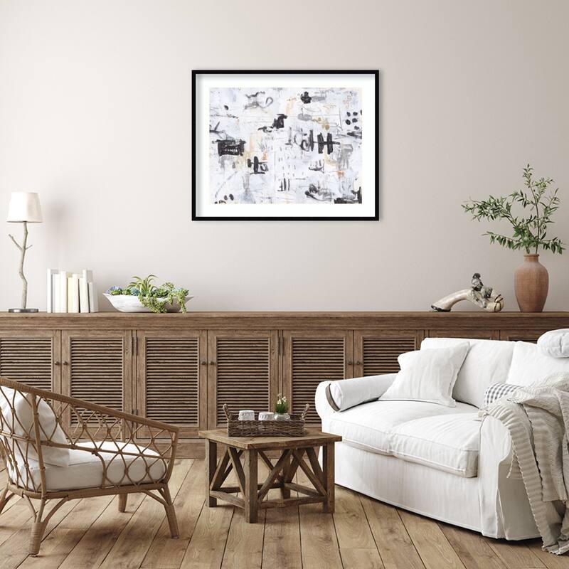 The Subtle Frenzy No. 1 by Melissa Wang Wood Framed Wall Art Print