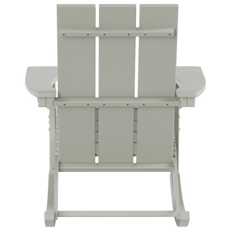 Shoreside Modern Eco-Friendly All Weather Poly Adirondack Rocking Chairs (Set of 4)