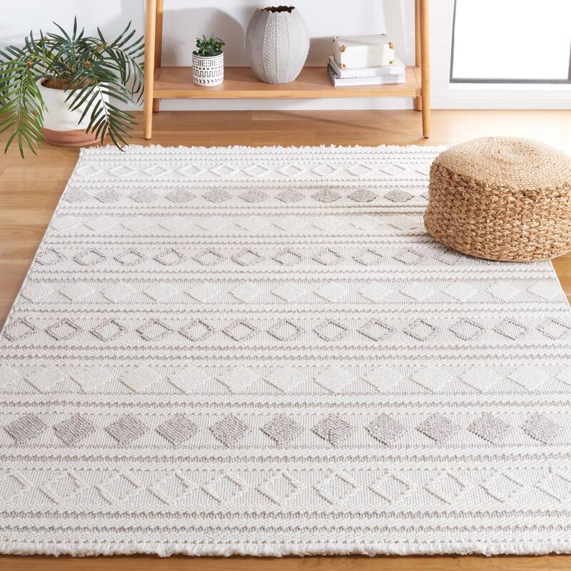 SAFAVIEH Lotus Elissa Rustic Rug - 9' x 12' - Ivory/Beige