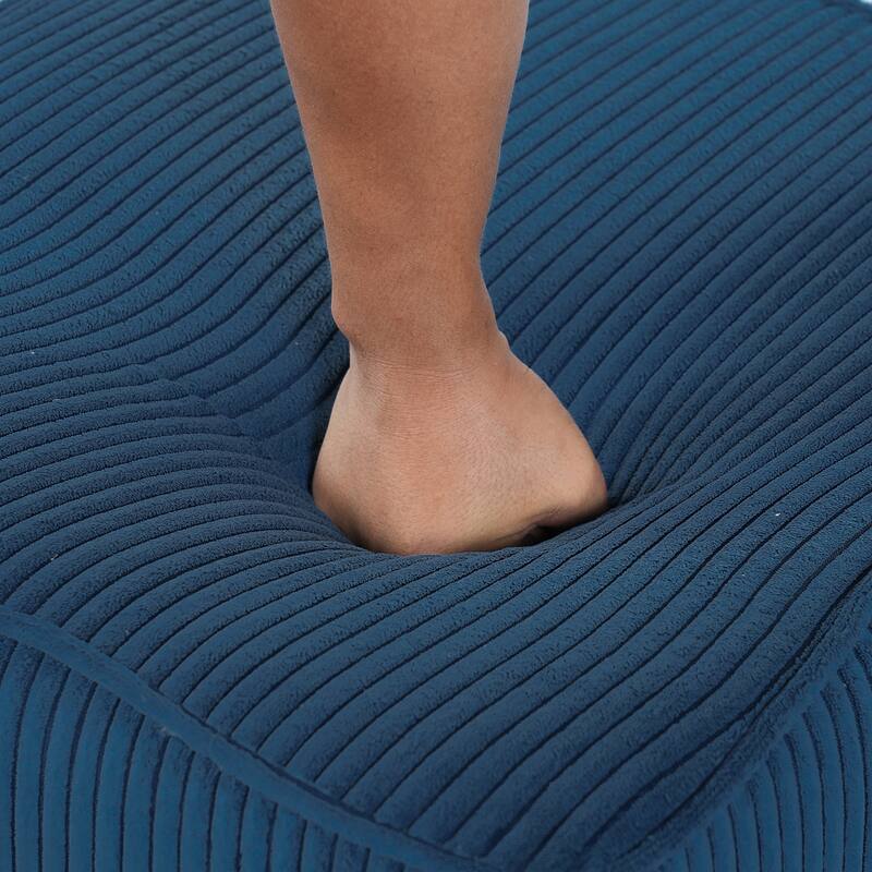 Christopher Knight Home - Mid-Century Modern Upholstered Corduroy Ottoman with Pocket Coil Comfort