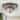 Modern Farmhouse Drum 3-Light Handblown Textured Glass Flush Mount Light for Entryway Kitchen