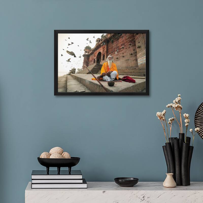 Moksha Premium Framed Poster by Rakesh J.V