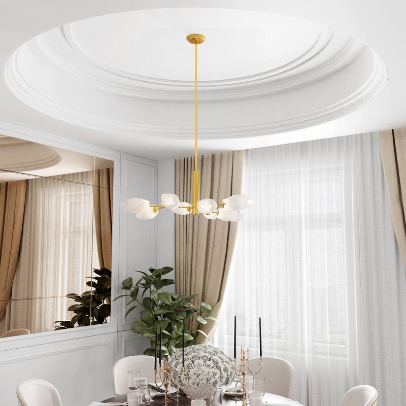 Catalina 9 Light Gold Chandelier - 41 x 41 x 28