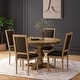 preview thumbnail 4 of 62, Remuda Upholstered 5 Piece Circular Dining Set by Christopher Knight Home