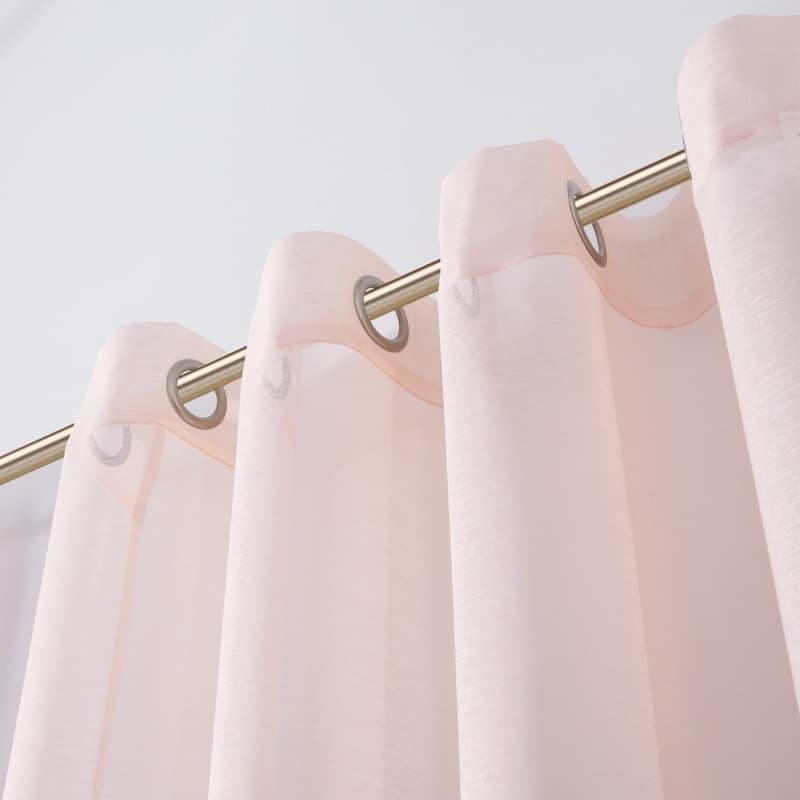 HomeRoots Set of Two 84" Blush Solid Modern Window Panels - 84" x 108"