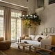 preview thumbnail 2 of 8, Rezz Black Modern Wagon Wheel LED Large Chandelier - 33.86 in. W x 32.68 in. H x 33.86 in. D