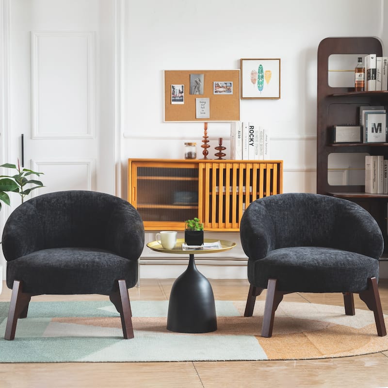 XINMICS Modern Accent Chair Upholstered Armchair for Living Room, Bedroom