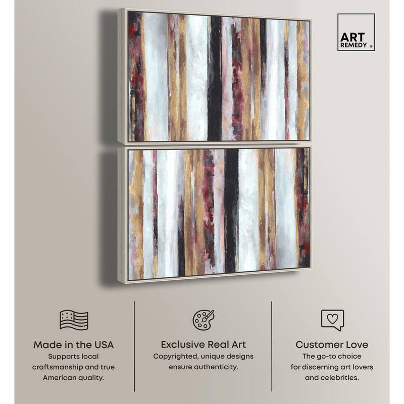 Golden Spark I Canvas by Art Remedy