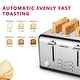 preview thumbnail 4 of 4, Toaster 4 Slice, Stainless Steel Slot Toaster with Dual Control Panels