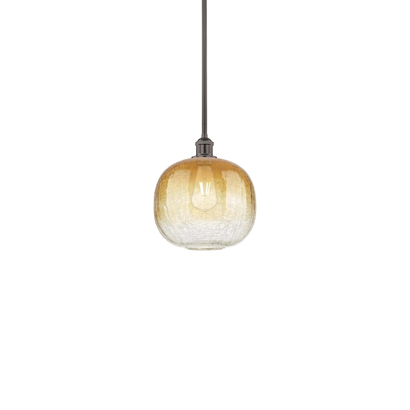Innovations Lighting 616-1S-12-11 Brookhaven Sphere Pendant Brookhaven - Oil Rubbed Bronze / Amber