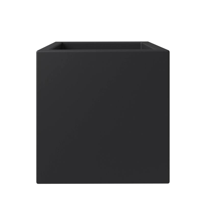 Fern Modern Square Fiberstone and MGO Clay Planter with Drainage for Indoor & Outdoor Home Office Patio Yard Decor