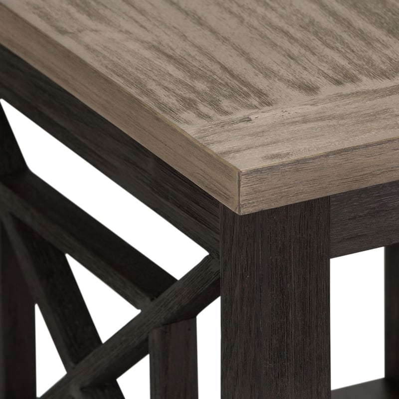 Heatherbrook Charcoal and Ash End Table